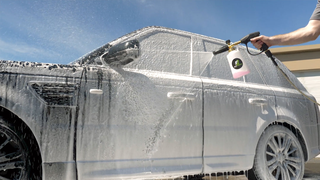 How to Use a Foam Cannon When Washing Your Car