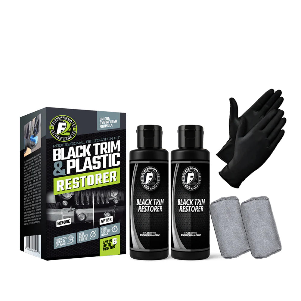 Black Plastic and Trim Restorer Full Kit