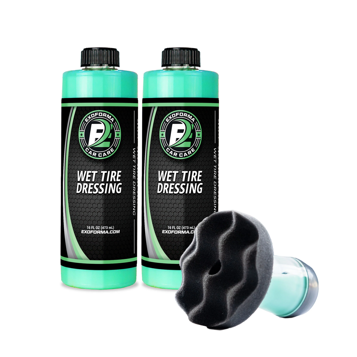 Flow Tire Shine Applicator + 2 PACK Wet Tire Dressing Flow Tire Shine Applicator + 2 PACK Wet Tire Dressing